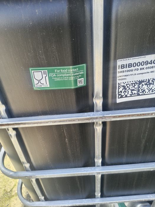 Zbiorniki na wodę paliwo mauzer mauser 1000l beczki 200l czarne