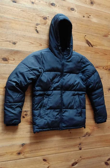 kurtka zimowa ocieplana River Island czarna krótka  32