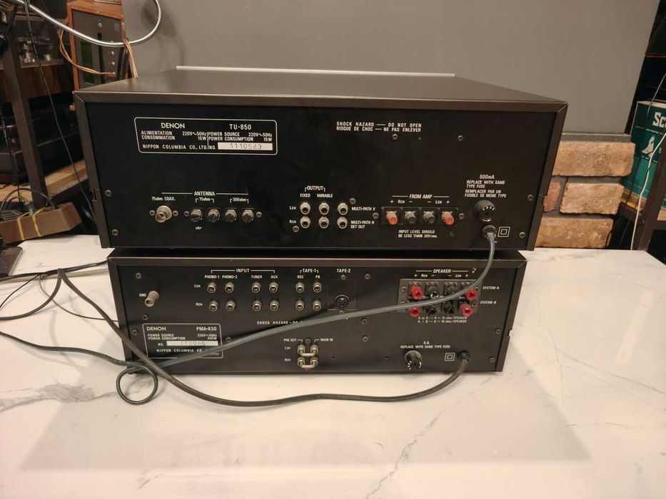 DENON PMA-830 + TU850 ! Jedyny taki zestaw VINTAGE ! Top HI-END