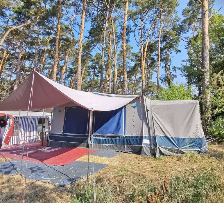 Dzialka ROD Niekłonice z zarejestrowaną przyczepą campingową - More
