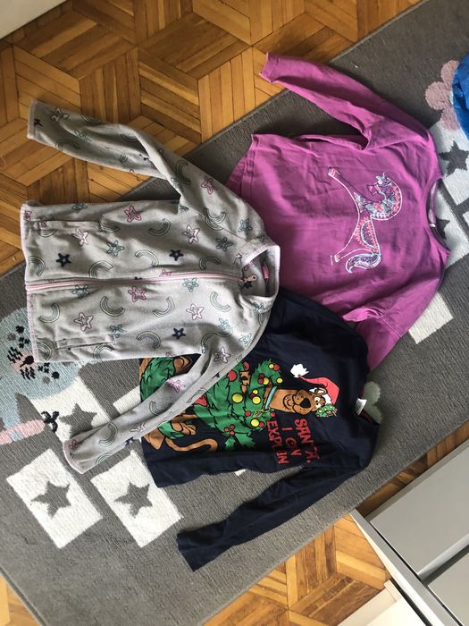 Paczka ubran dz. jesien/zima- 7/8 lat