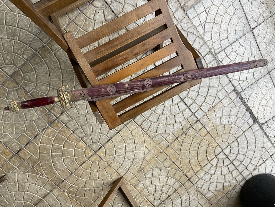 Espada ornamental chinesa - Longquan Dragão e Fênix Jian