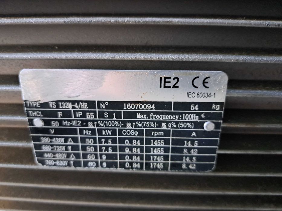 silnik elektryczny 7,5 kw