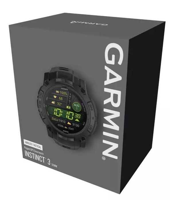 Instinct 3 – 50 mm, AMOLED, Tactical. 010-03020-50