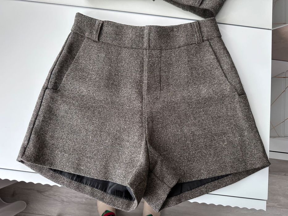 Твідові теплі шорти