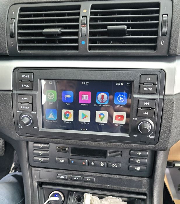 Rádio Android 14 com GPS BMW E46 (Artigo Novo)