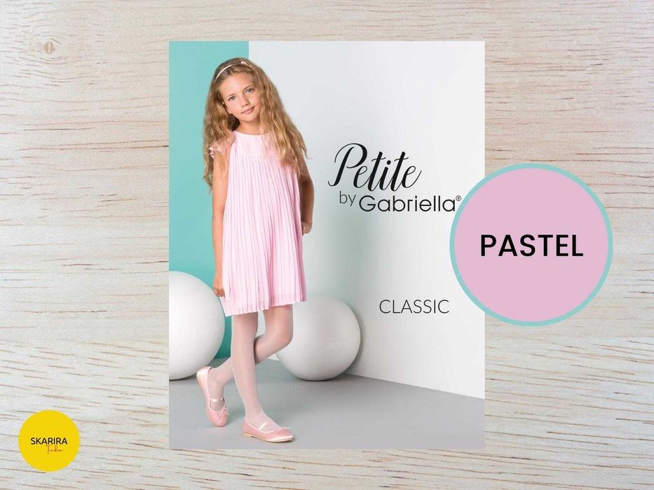 Gładkie rajstopy dziewczęce 15 den 150-158 cm - kolor: PASTEL