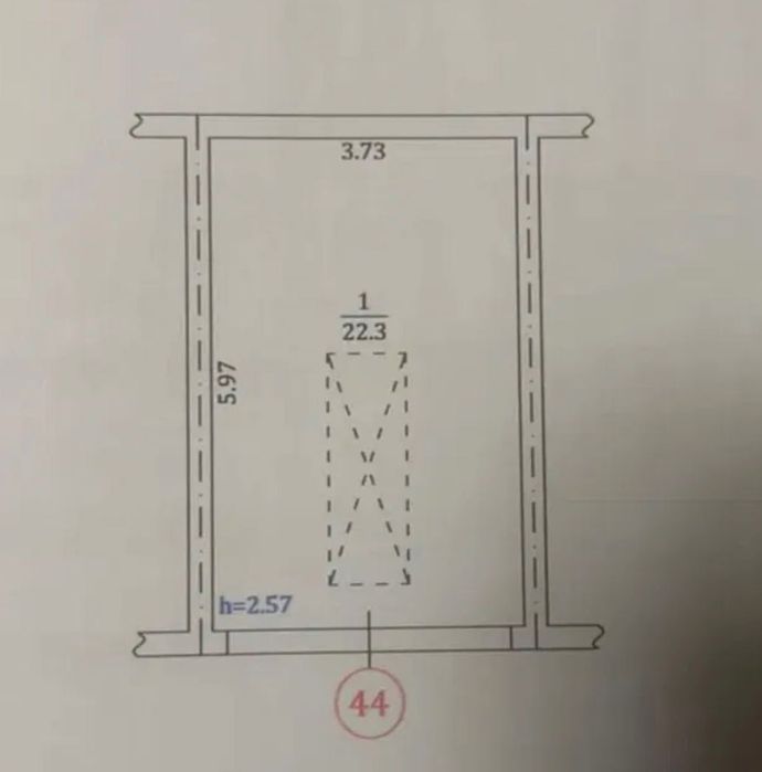 Гараж  Київ пр Науки -45 м2