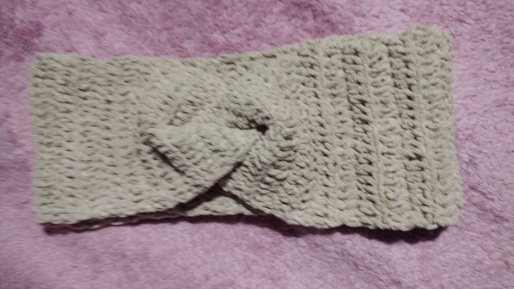 Opaska na głowę beż