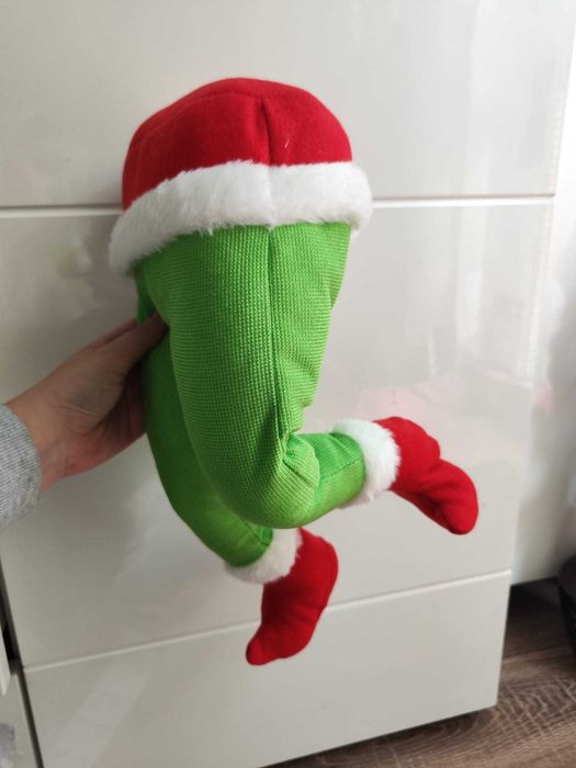 Ozdoba grinch na choinke do wsadzenia w choinke duży tułów