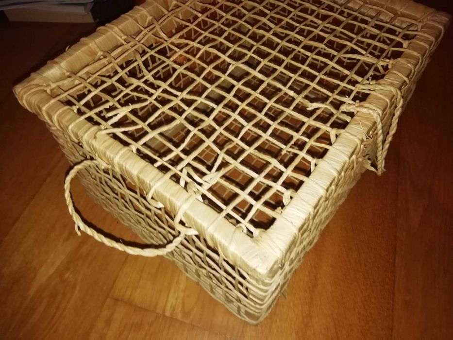 Cesto de arrumação de corda