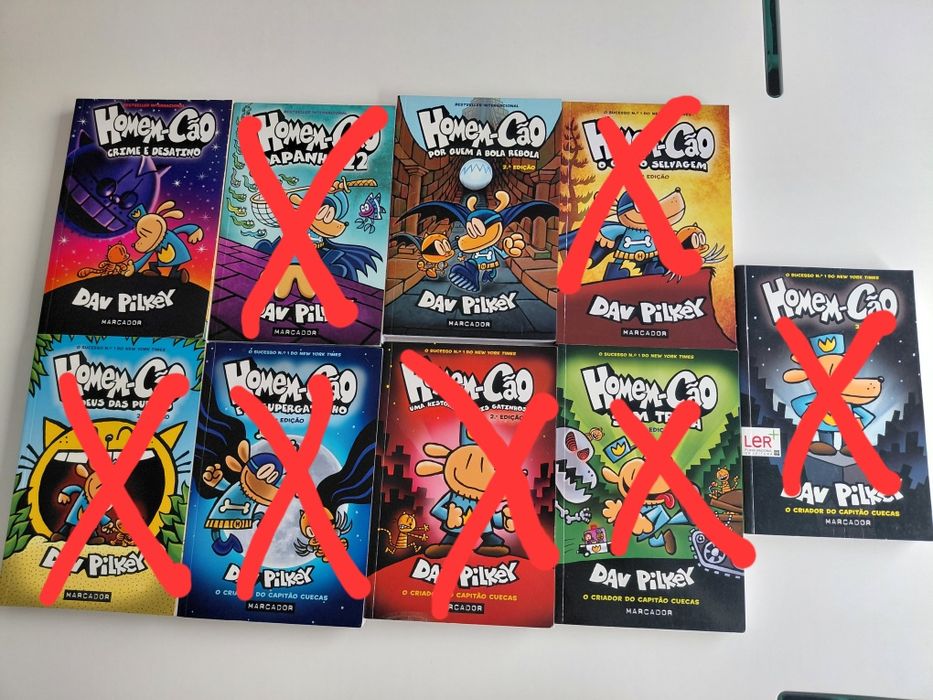 Livros da coleção "homem-cão"