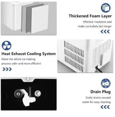 KUMIO – automat do lodu, 9 kostek w 6–9 min, 15 kg/dobę