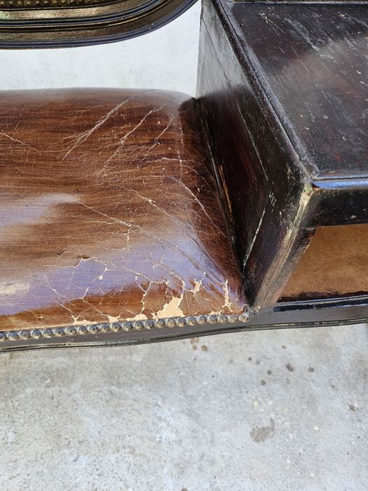 Banqueta / banco vintage telefone para restauro