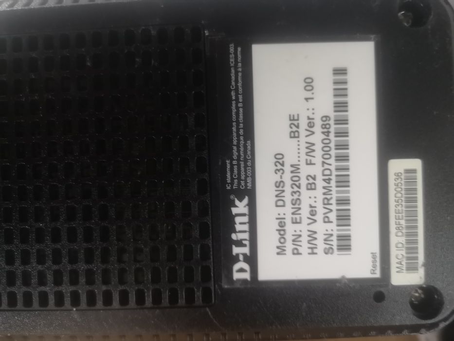 D-Link NAS Backup DNS-320 + 2x dysk  1TB WD RED