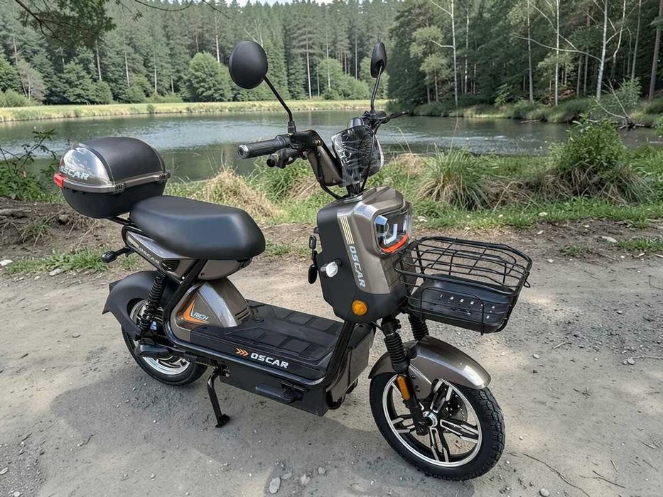 Електроскутер Oscar Rich 1000W 60V 25Ah графіт двомісний електробайк