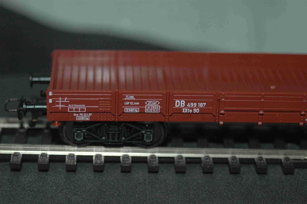 Set 3 vagões gôndola com 8 rodas PIKO HO