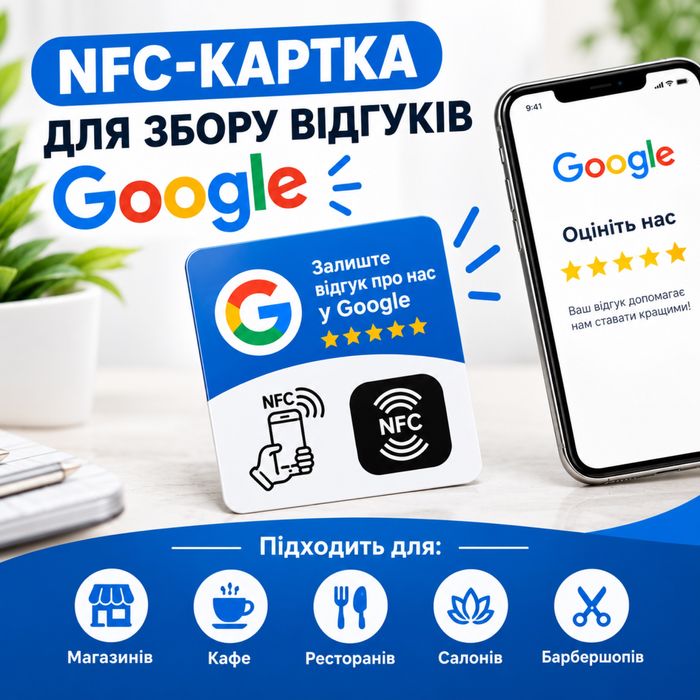 Nfc-Картка для відгуків Gogle