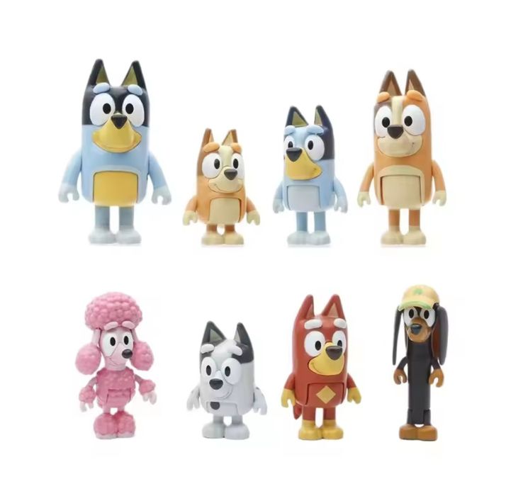 Figurki Bluey & Bingo 8 sztuk