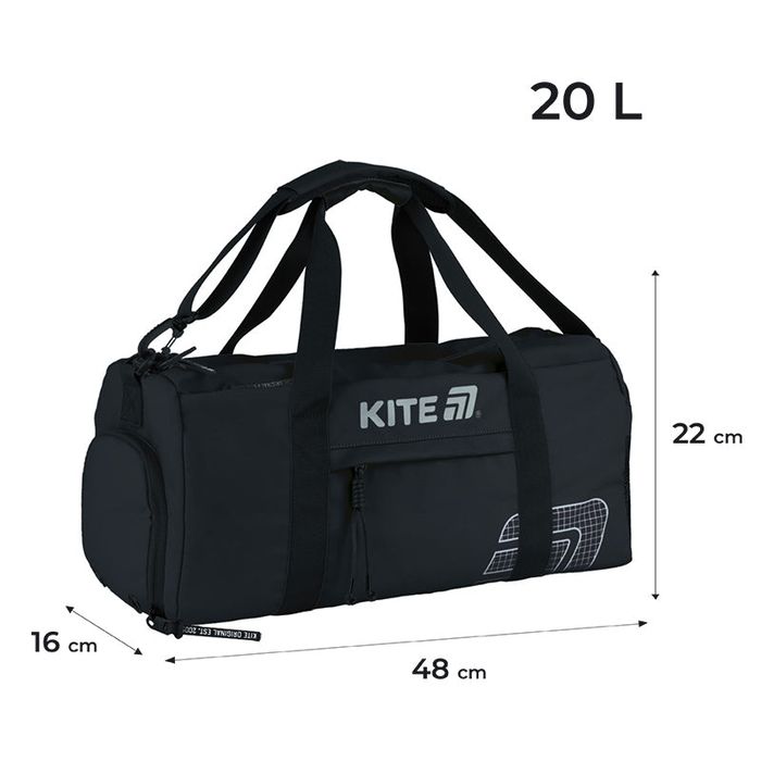 Спортивна / дорожня сумка Kite 20 л (з відділенням для взуття)