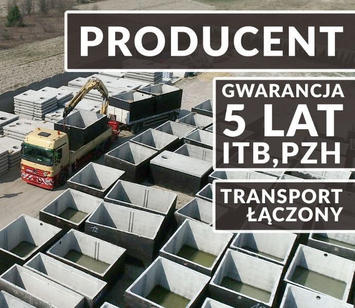 Zbiornik BETONOWY na szambo 10m3 na Deszczówkę ZABRZE szamba PIWNICA