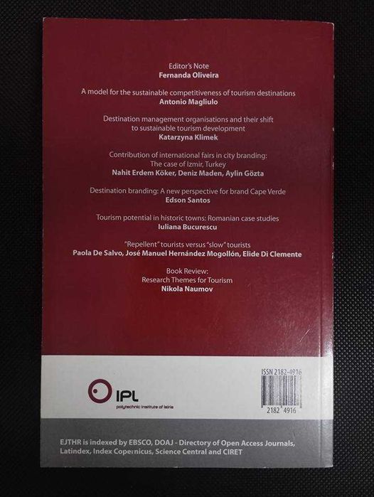 EJTHR Tourism Research vol.4(2)