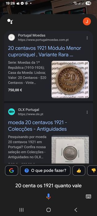 Moedas Coleção Privada