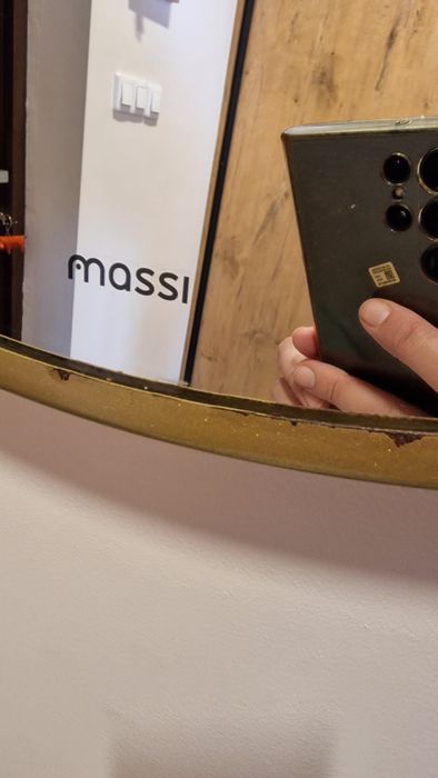 Lustro złote wiszące Massi