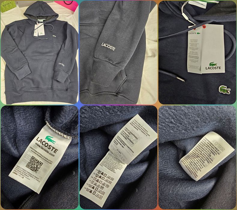 Bluza męska kaptur Lacoste maly znaczek Ralph Lauren karl