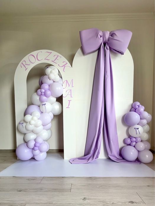 Dekoracje balonowe Scianka balonowa Chrzciny Komunie 18-stki Eventy