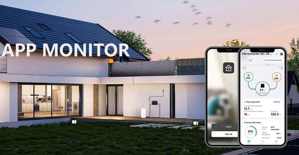 Mikroinwerter - falownik 2400 W do 4 paneli