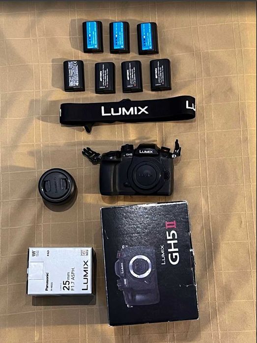 Panasonic LUMIX GH5 II (6K) + Extras + Lente