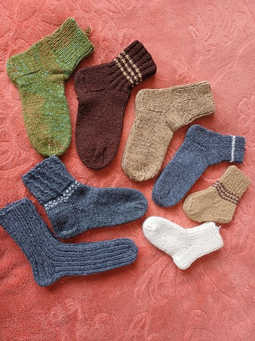 Шкарпетки пінетки носки вязані універсальні теплі комфортні