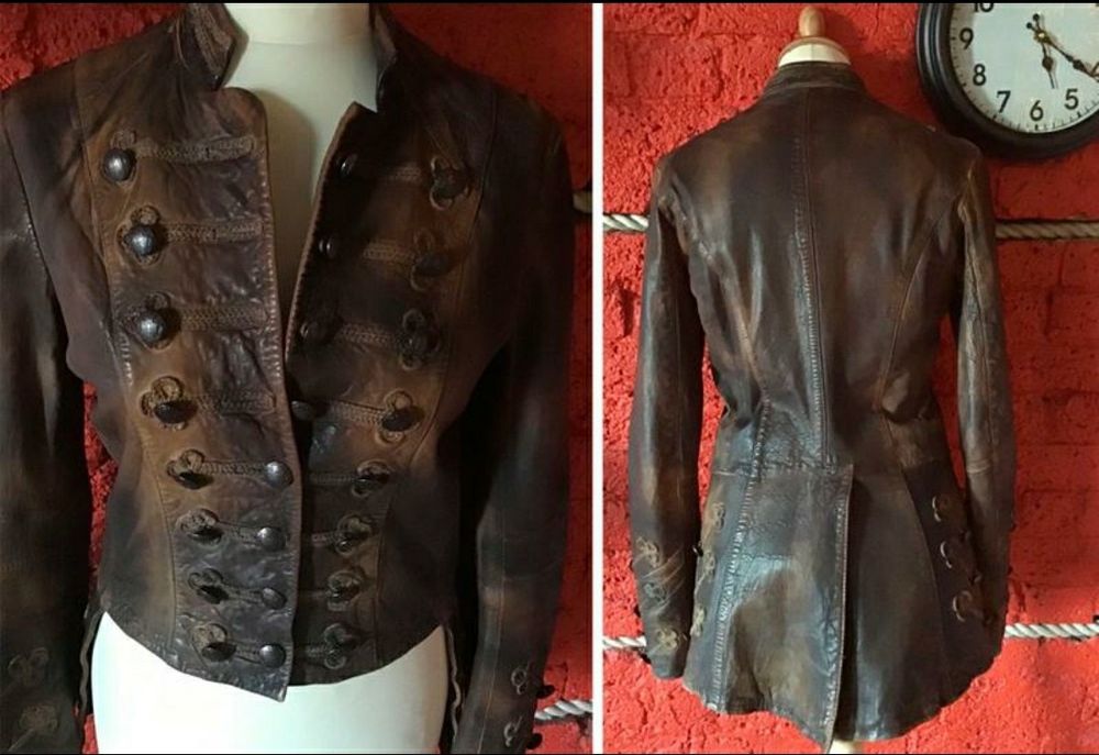 Мундир All Saints фрак кожаная сюртук a.s. 98 стиль