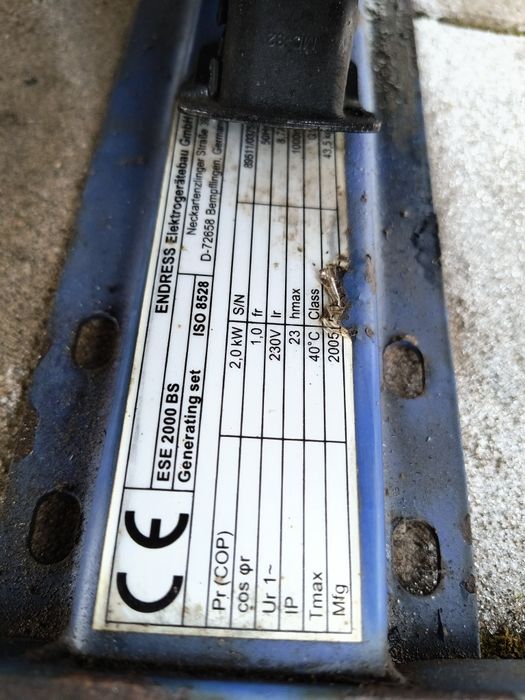 ENDRESS ESE 2000 BS agregat prądotwórczy spalinowy generator prądu