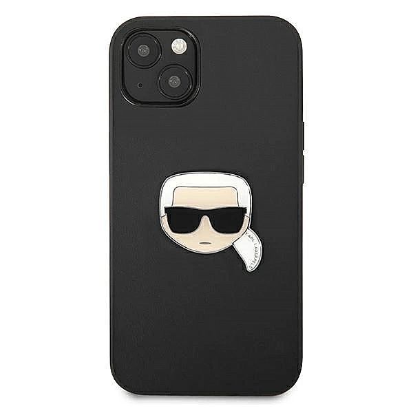 Etui Karl Lagerfeld Leather Ikonik Karl's Head Metal na iPhone 13 mini