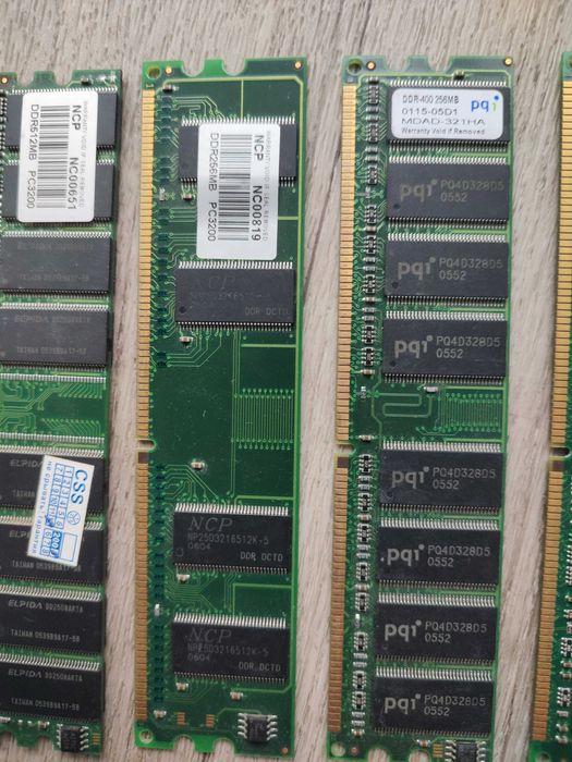 Оперативна пам'ять до ПК DDR2 2gb, 1gb. DDR1 512mb, 256mb