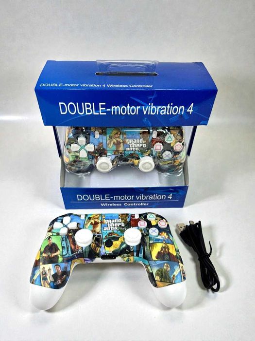 Геймпад для PS4 DualShock стиль GTA бездротовий вібрація, у коробц