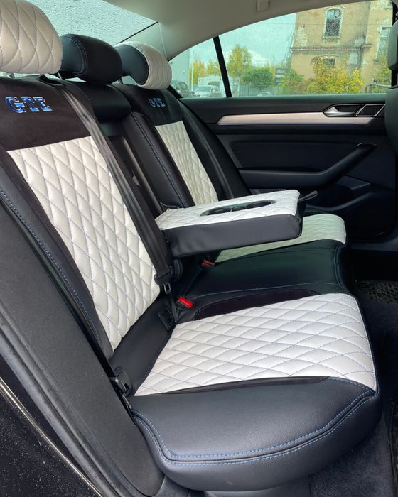 Pokrowce na fotele do Ford Transit Custom 3 os. Pikowane Szyte ręcznie