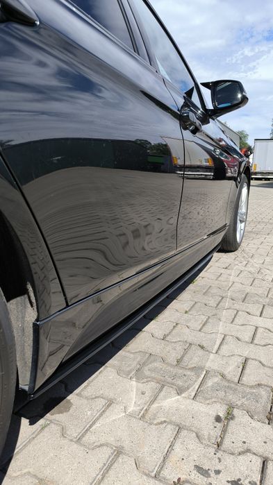 BMW F30 F31 Dokładnie Boczne progów M-performance Czarny Połysk