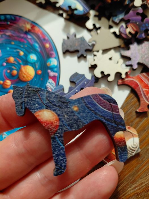 Дерев'яні пазли космос, головоломка