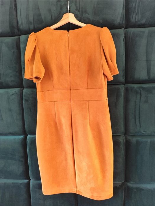 Sukienka DKNY zamsz