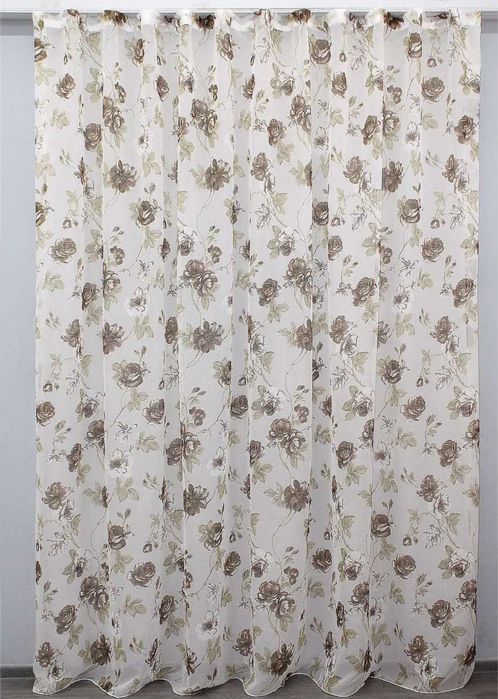 Тюль батист квіти тюлі принт штори блекаут бархат