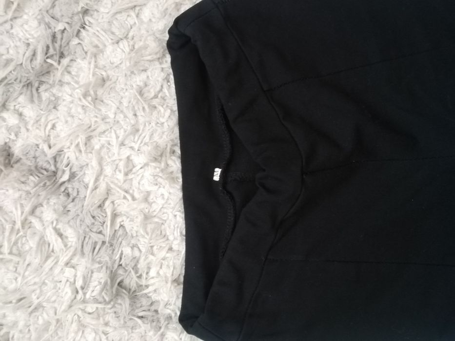 Штани кльош, чорні штани з розрізом