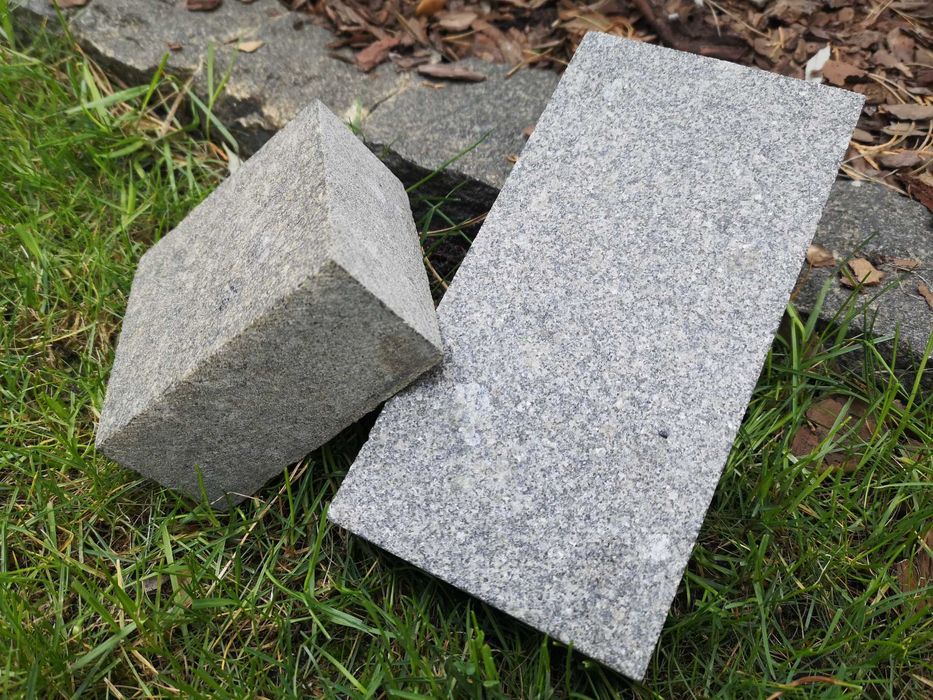 PROMOCJA ! Kostka brukowa Granitowa CZARNA cięta płomieniowana!!
