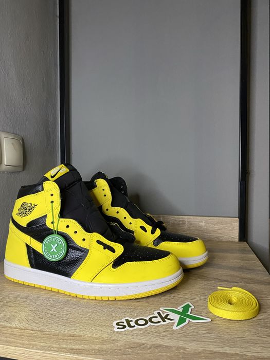 Jordan 1 (preto / amarelo)