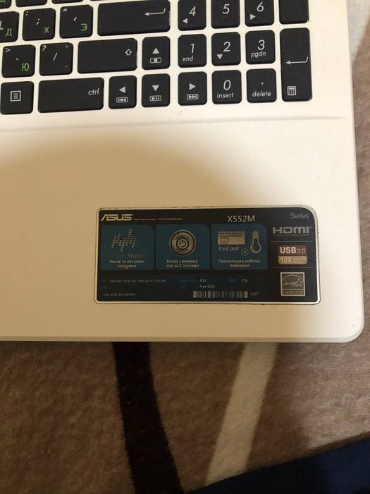 Asus X552M ноутбук