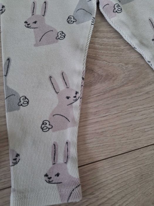 Legginsy zara króliczki 92
