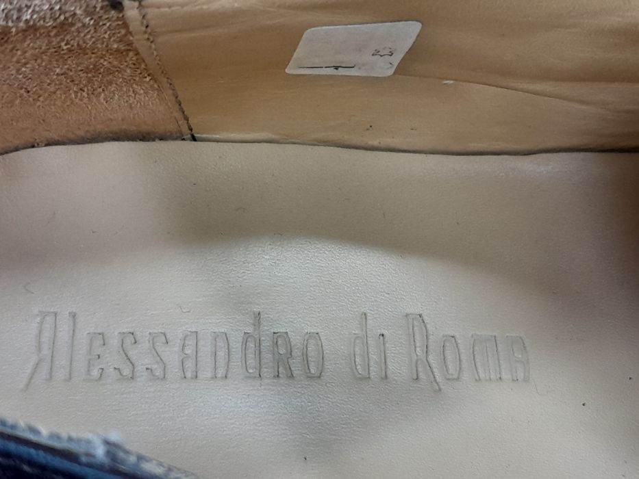 Чоловічі шкіряні туфлі оригінал, Alessandro di Roma  44 розмір.
