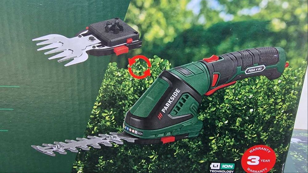 Кущоріз Аккумуляторный Кусторез  Parkside PGSA  для кущів та трави